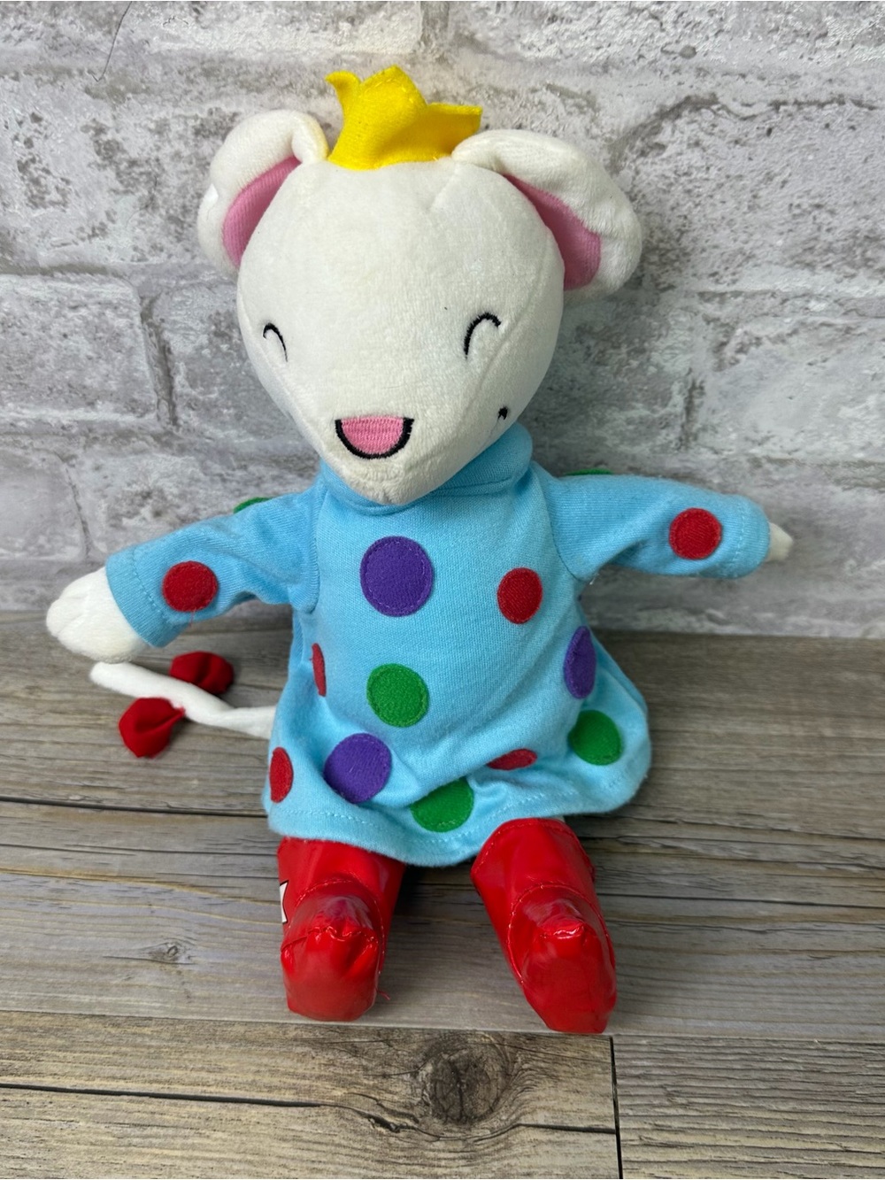 1996 MERRY MAKERS LILY & Friends MOUSE 9” Plush Figurine Complete Vintage 4196